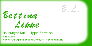 bettina lippe business card